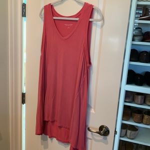 Pink , salmon high low tank by soft surroundings .